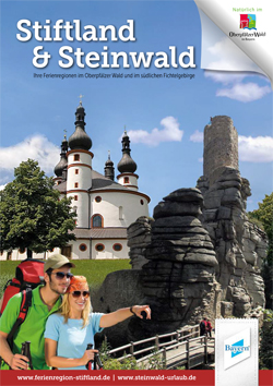 Titel des Prospektes der Ferienregionen Stiftland und Steinwald