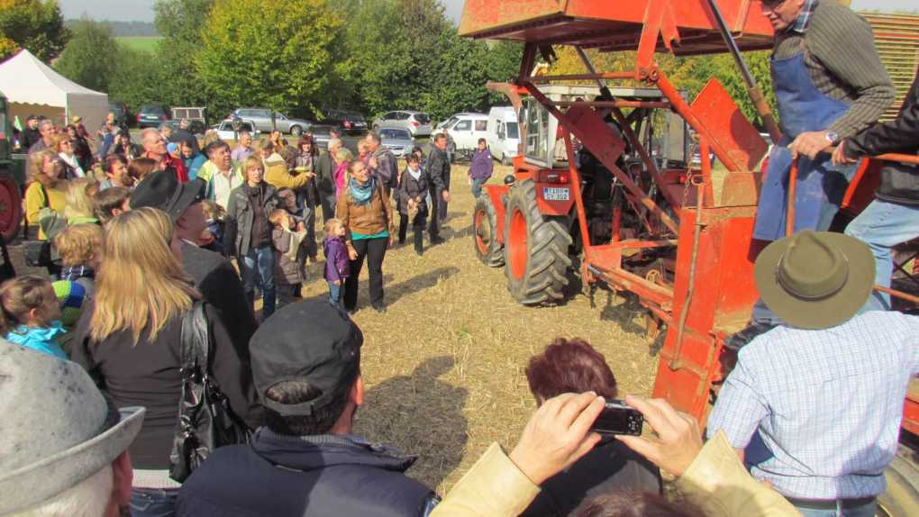 Vorführung während des Kartoffelfestes in Neualbnerueth-SSibyllenbad