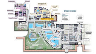 Übersichtsplan Erdgeschoss des Sibyllenbades