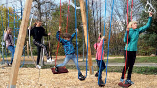 Motorik-Fun Park Station 18-Kletterstrecke