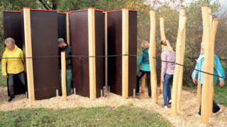Motorik-Fun Park Station 26 Raumteiler mit Gästen