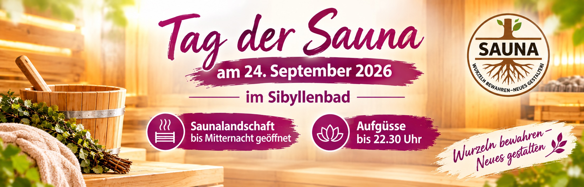 Tag der Sauna am 24.09.2026 Header